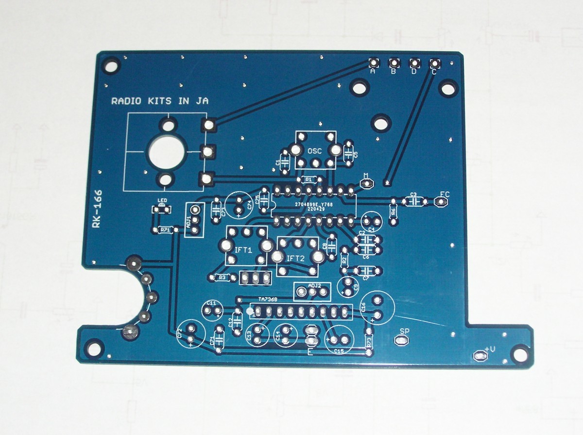 スピーカーラジオ基板：tda1072_基板単体の出品です。