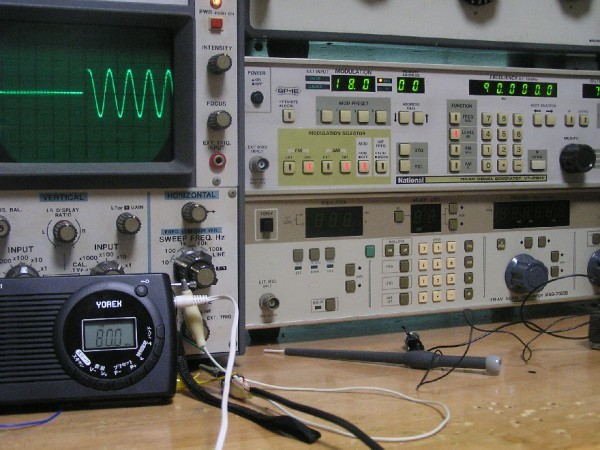 FM補完放送用　　　クリスタル コンバータ キット(ne612)。 　RK-53。 自作中級向け。_DSPラジオで確認。