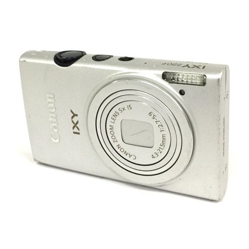 1円 Canon IXY 220F 4.3-21.5mm 1:2.7-5.9 コンパクトデジタルカメラ シルバー 動作確認済み C021241_画像1