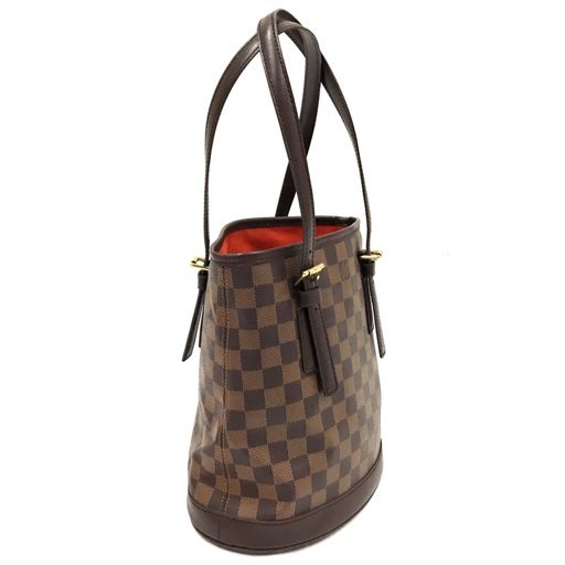 ルイヴィトン ダミエ・エベヌ バケット ハンドバッグ ショルダーバッグ レディース フランス製 LOUIS VUITTON_画像3