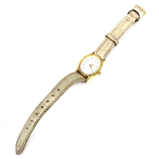 1円 カシオ 腕時計 LTP-1070 オーバル型 白文字盤 ゴールドカラー クォーツ レディース 他 スヌーピー 含 計4点_画像4