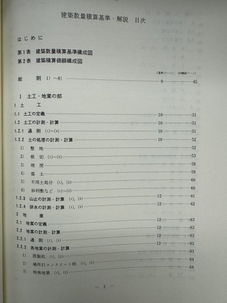 特3 82804 / 建築数量積算基準・解説 建築積算研究会制定 昭和62年9月改訂 1991年9月1日発行 Ⅰ 土工・地業の部 1 土工 1.1 土工の定義_画像2