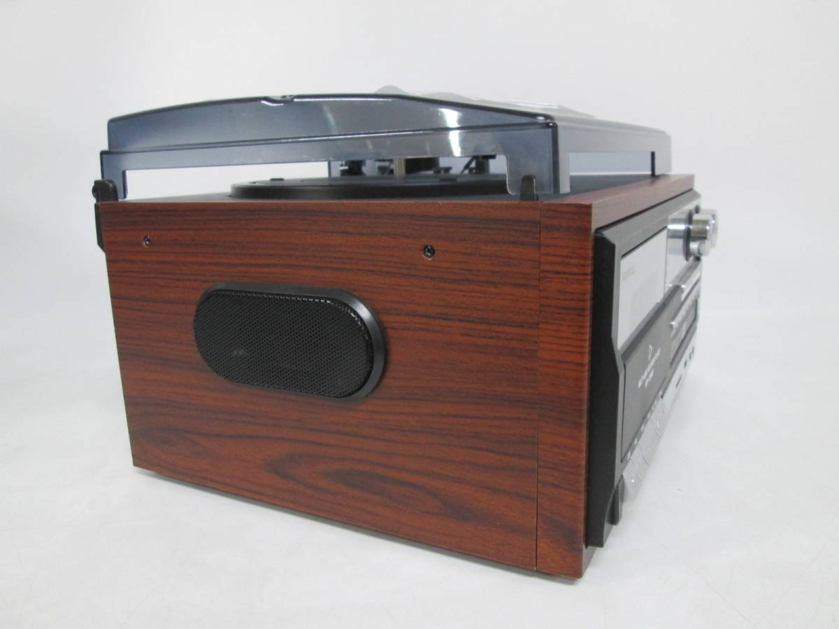 【1213n U7764】WINTECH マルチプレーヤー KRP-308MS レコードプレーヤー ラジオ CD カセット オーディオ機器 アダプター欠品_画像8