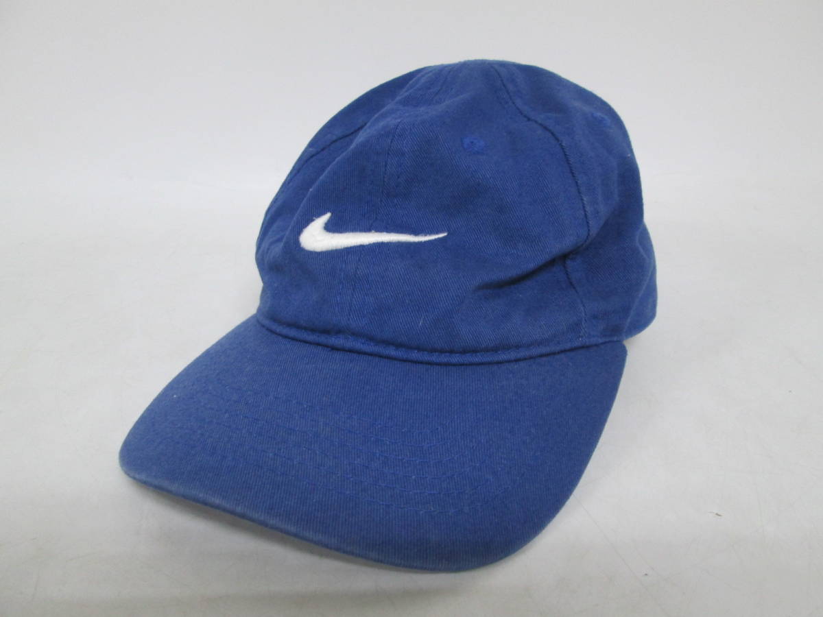 【1226h U8042】 NIKE ナイキ HERITAGE 86 CAP 4-7 キャップ ヘリテージ 86 ブルー コットン素材 刺繍ロゴ 帽子 サイズ調整可能_画像1