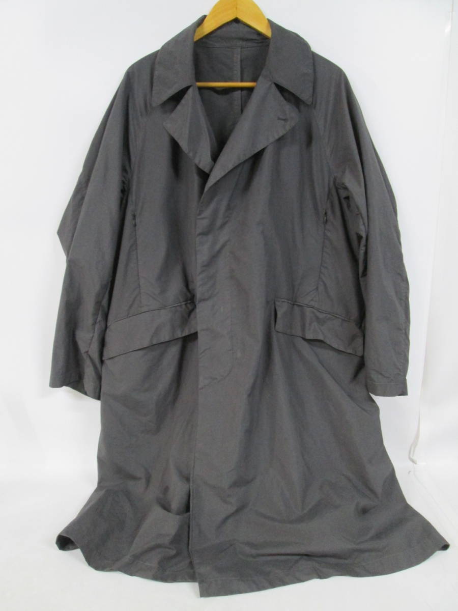 【1222n F7982】TEATORA DEVICE COAT テアトラ デバイスコート パッカブル チャコールグレー サイズ3 ナイロン メンズアウター_画像1