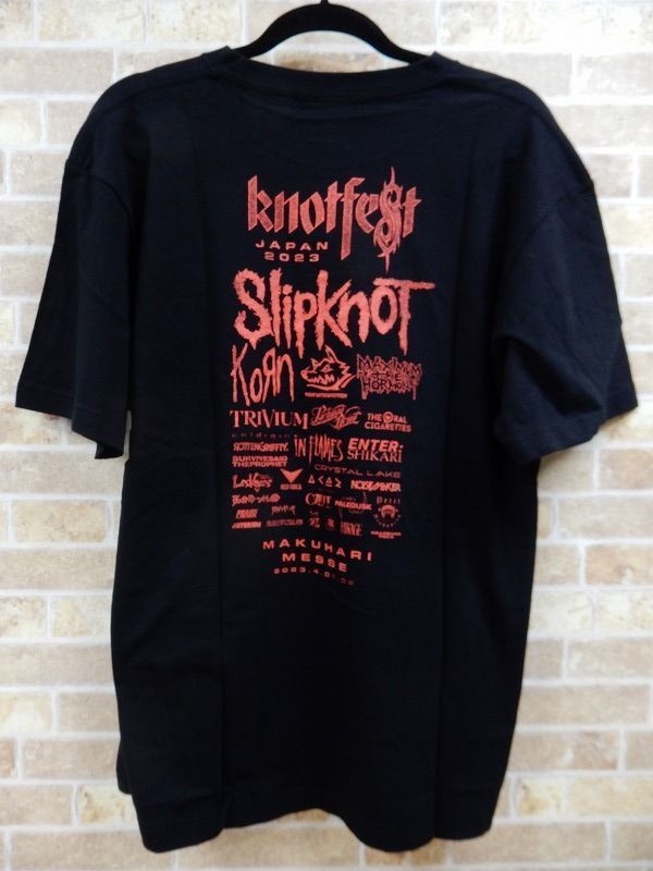 未使用品! KNOTFEST JAPAN 2023/ノットフェス・ジャパン 2023 公式グッズ 半袖 Tシャツ XLサイズ ◯ 【5531y1】_画像2