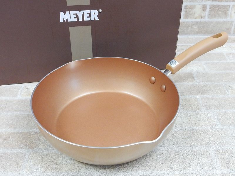 未使用品!MEYER マイヤー ゴールドディープパン/フライパン 26cm ◯ 【5624y1】_画像1