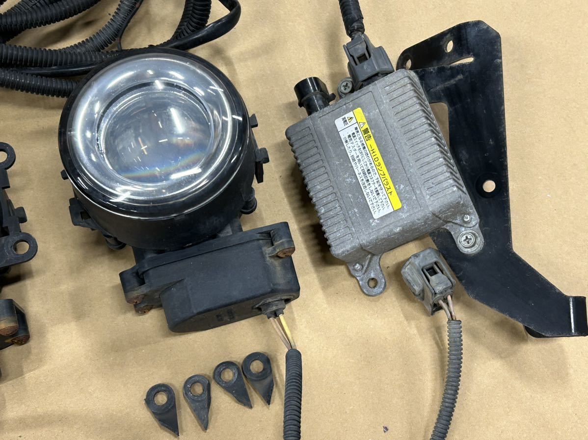 希少 レア ジャンク品 ホンダ GE8 フィット 無限 バンパー フォグランプ HID 左右セット 配線ハーネス付き キセノン フォグライト MUGEN RS_画像3