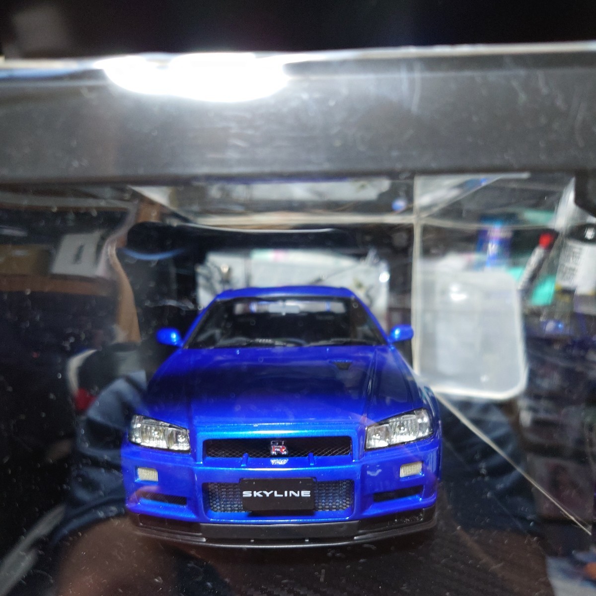 Nissan Skyline GT-R V-Spec II （R34） Bayside Blue （1/18スケール レジン IG0162）_画像2