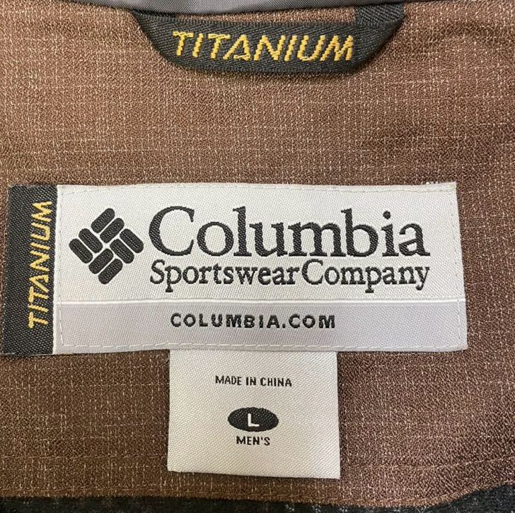 Columbia　コロンビア　TITANIUM　マウンテンパーカー　ナイロンジャケット　ブラウン　メンズ　Lサイズ　アウトドア　登山　キャンプ_画像7