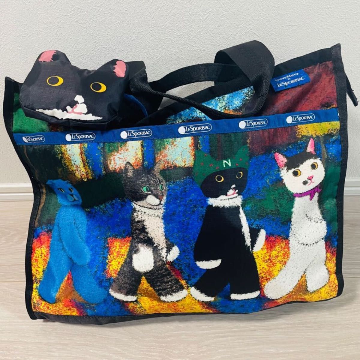 レスポートサック NEWNEW 猫柄 トートバッグ レッスンバッグ レスポートサック NEWNEW 猫柄 トートバッグ レッスンバッグ