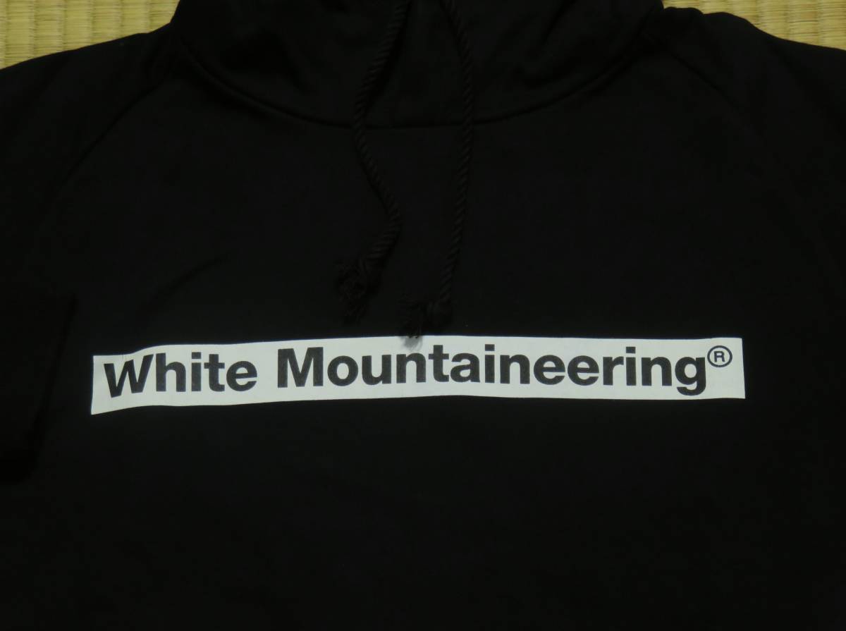 【新品30%OFF】White Mountaineering WM LOGO PRINTED HOODIE 黒 WM1971521パーカー_画像2