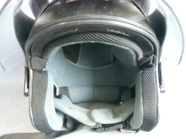 A-5【ジャンク品】 TNK AR-7 ヘルメット ジェットヘルメット シールド オートバイ Lサイズ 58-60㎝_画像7
