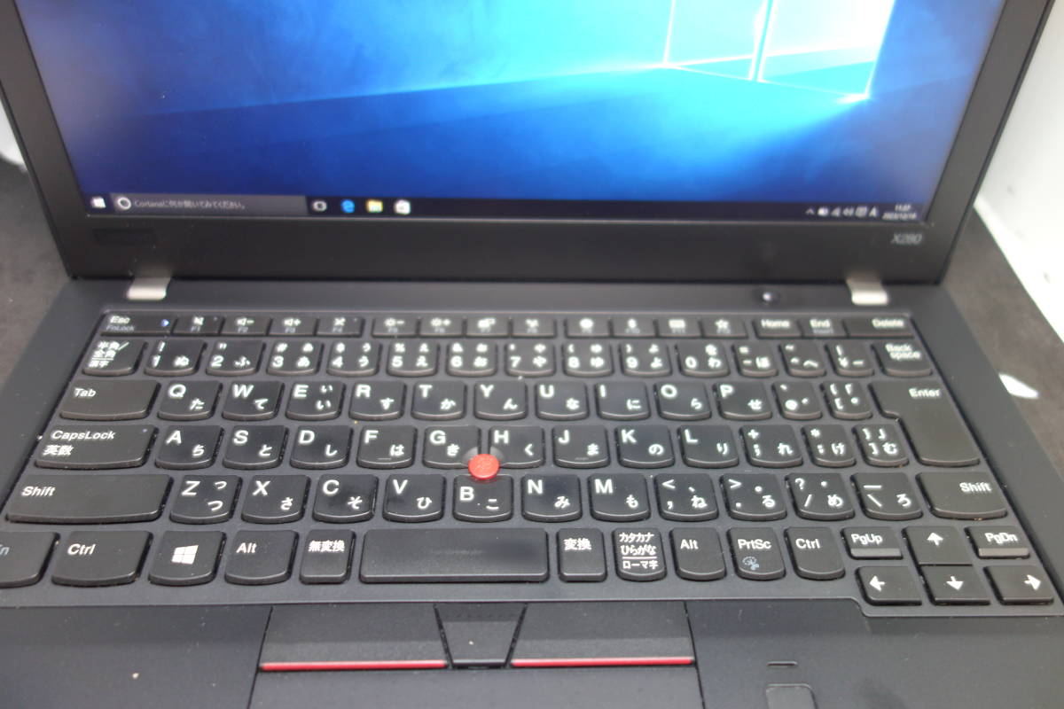 （835） Lenovo ThinkPad X280 Core i5-8250U 1.6GHz/16GB/SSD128GB/12インチ　FHD/ソフト400本バンドル_画像4