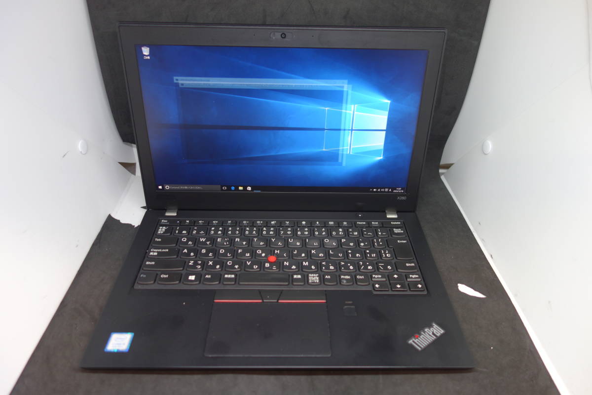 （835） Lenovo ThinkPad X280 Core i5-8250U 1.6GHz/16GB/SSD128GB/12インチ　FHD/ソフト400本バンドル_画像1