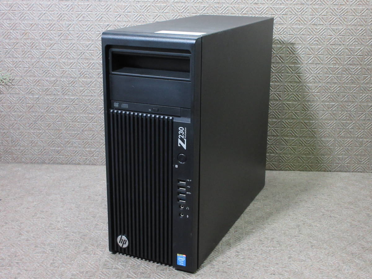 【※ストレージ無し】HP Z230 Workstation / Xeon E3-1231v3 3.40GHz / 16GB / Quadro NVS315 / DVD-ROM / No.S743