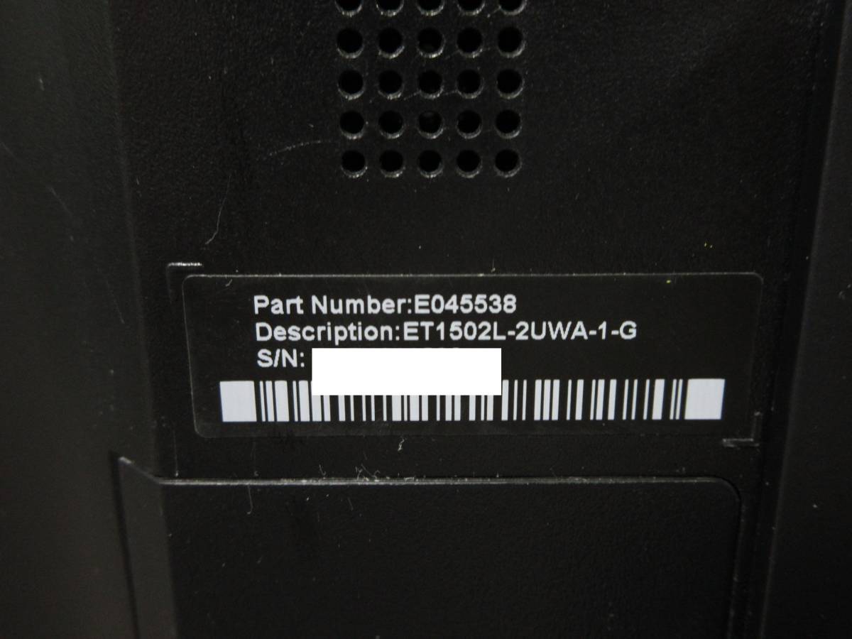 【※画面内部 汚れあり】elo ET1502L-2UWA-1-G 10点マルチタッチ対応 15.6型ワイド液晶ディスプレイ 1920×1080 スピーカー搭載 (No.S862)_画像10