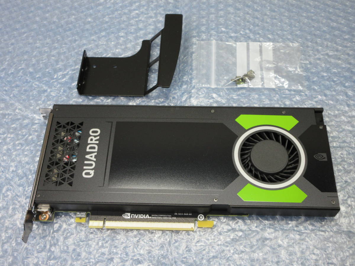 nVIDIA / Quadro P4000 / GDDR5 8GB / DisplayPort 1.4対応コネクタ ×4系統出力 / 動作確認済み / No.S861_画像1