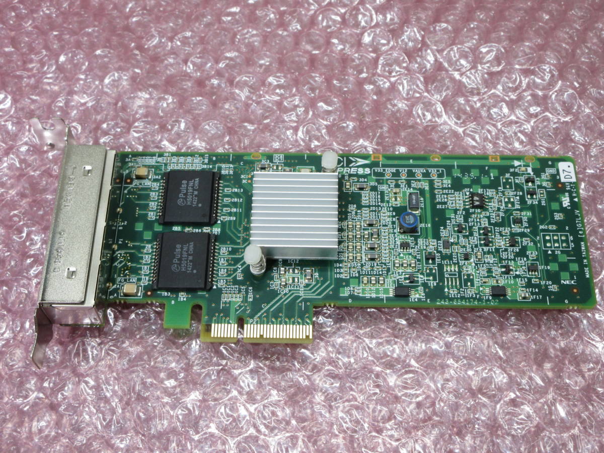 NEC / 1000BASE-T接続ボード(4ch) N8104-133 / LANカード / Express5800/R120e-2M 取り外し品 / No.R932の画像1