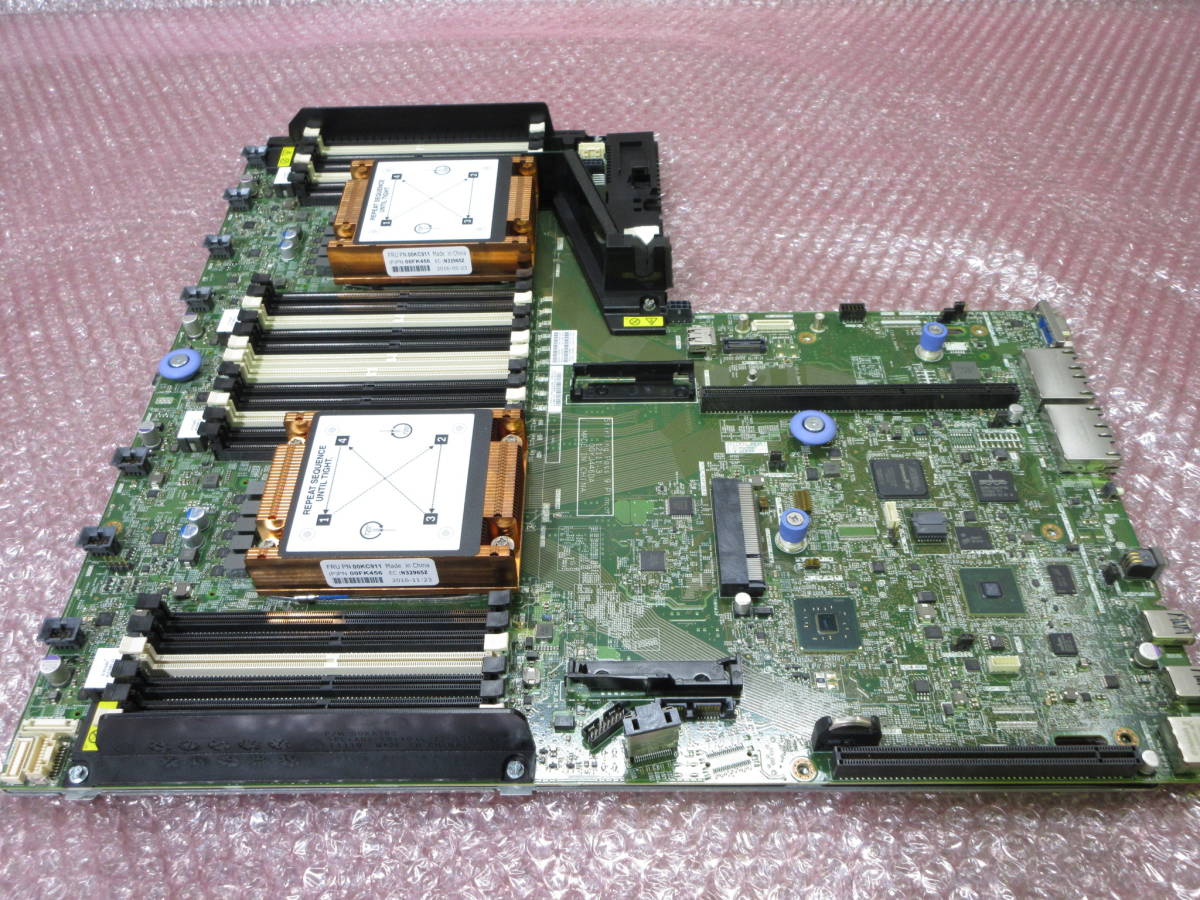 IBM Lenovo System x3550 M5 System Board 00MV379 マザーボード CPUヒートシンク付き (No.R647)_画像1