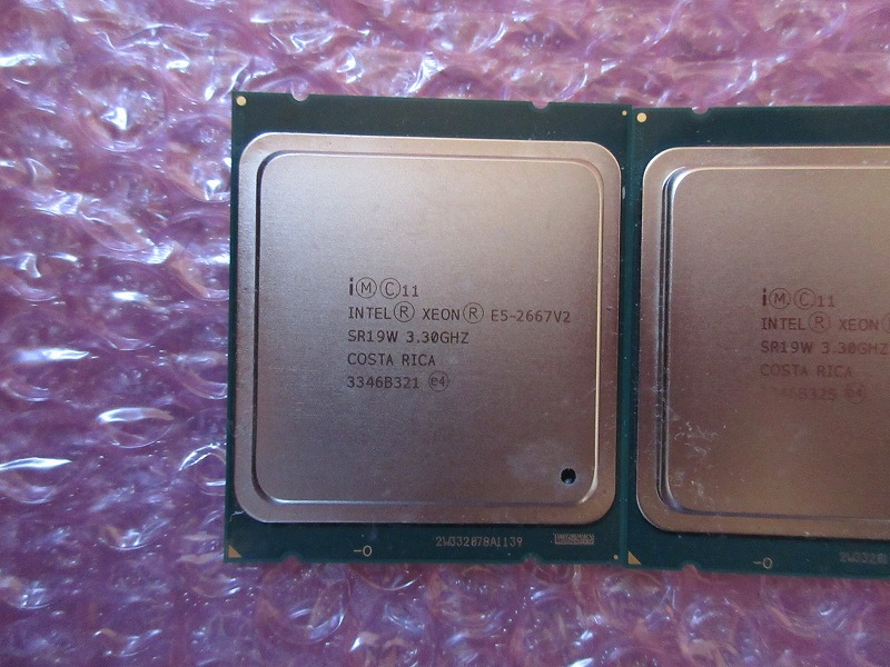 【2個セット】Intel / インテル / Xeon E5-2667V2 3.30 GHz / SR19W / ジャンク / No.D092_画像2