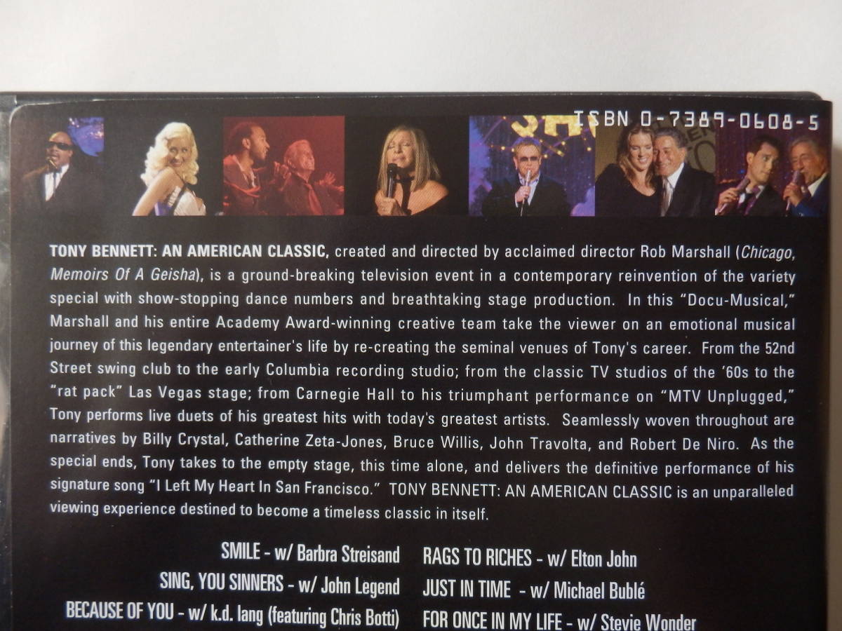 DVD/トニー.ベネット- デュエット/Tony Bennett- American Classic/Barbra Streisand/John Legend/Elton John/Stevie Wonder/Diana Krall_画像4