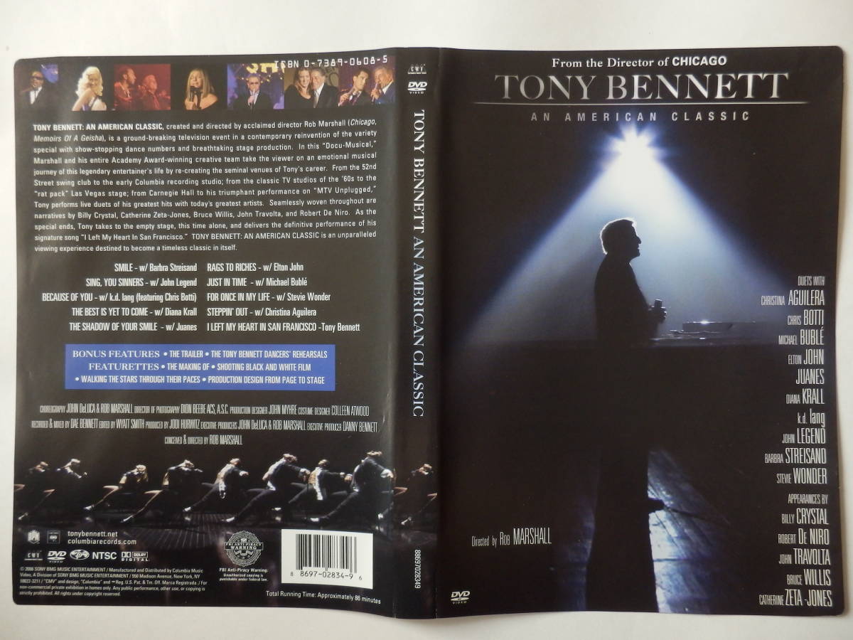 DVD/トニー.ベネット- デュエット/Tony Bennett- American Classic/Barbra Streisand/John Legend/Elton John/Stevie Wonder/Diana Krall_画像9