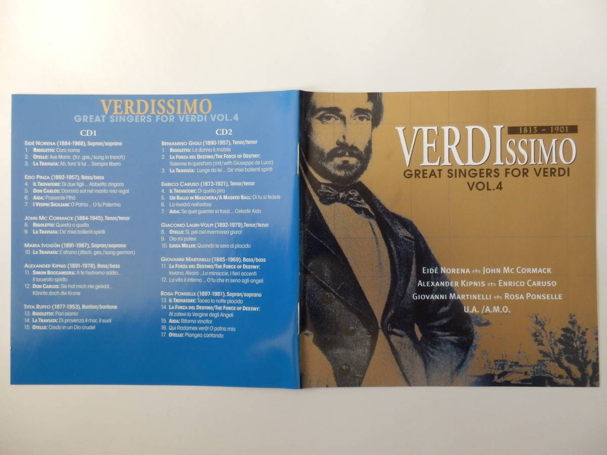 2CDs/Various/ヴェルディ- オペラ- 偉大な歌手たち/Great Singers For Verdi Vol. 4/John McCormack/Rosa Ponselle/Alexander Kipnis/ 他_画像10