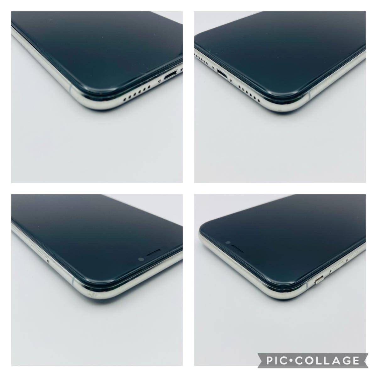 美品】iPhone X silver 256GB SIMフリー バッテリー最大容量100