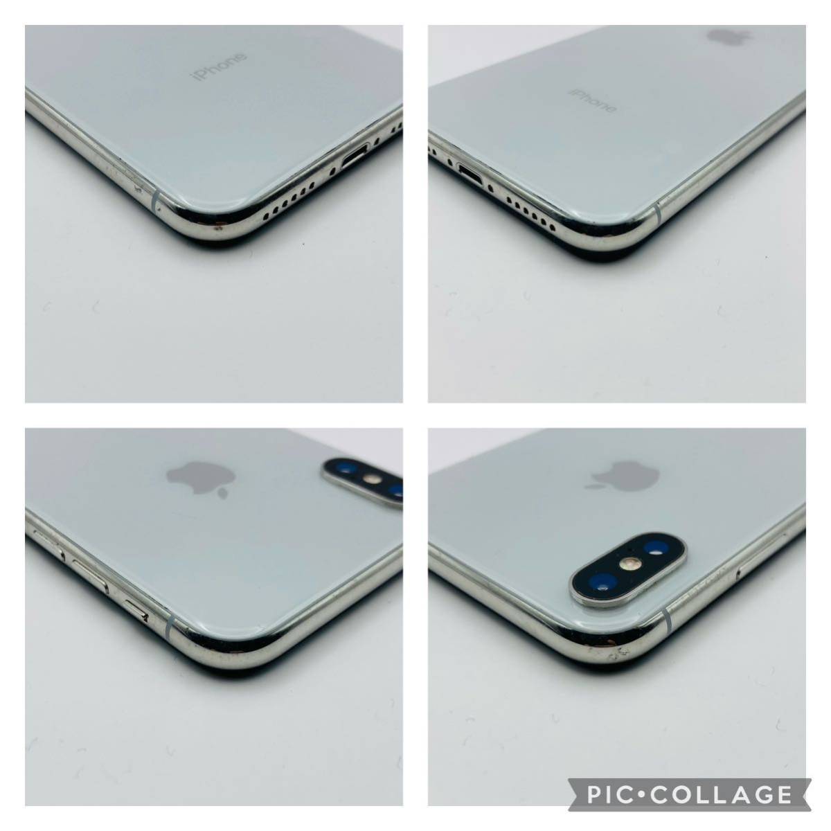 美品】iPhone X silver 256GB SIMフリー バッテリー最大容量100