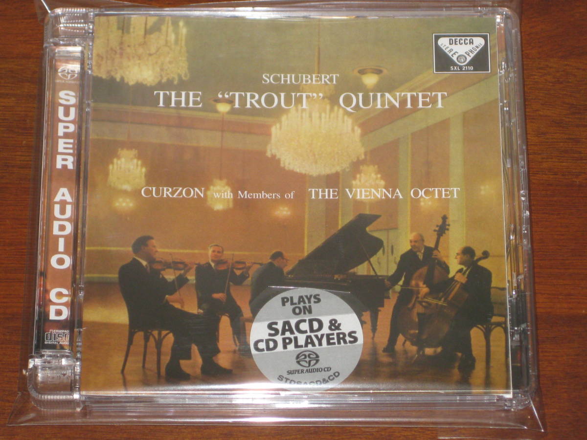 CURZON & VIENNA OCTET カーゾン & ウィーン八重奏/ SCHUBERT: THE TROUT QUINTET 2017年発売 Analogue P社 Hybrid SACD 輸入盤_画像1