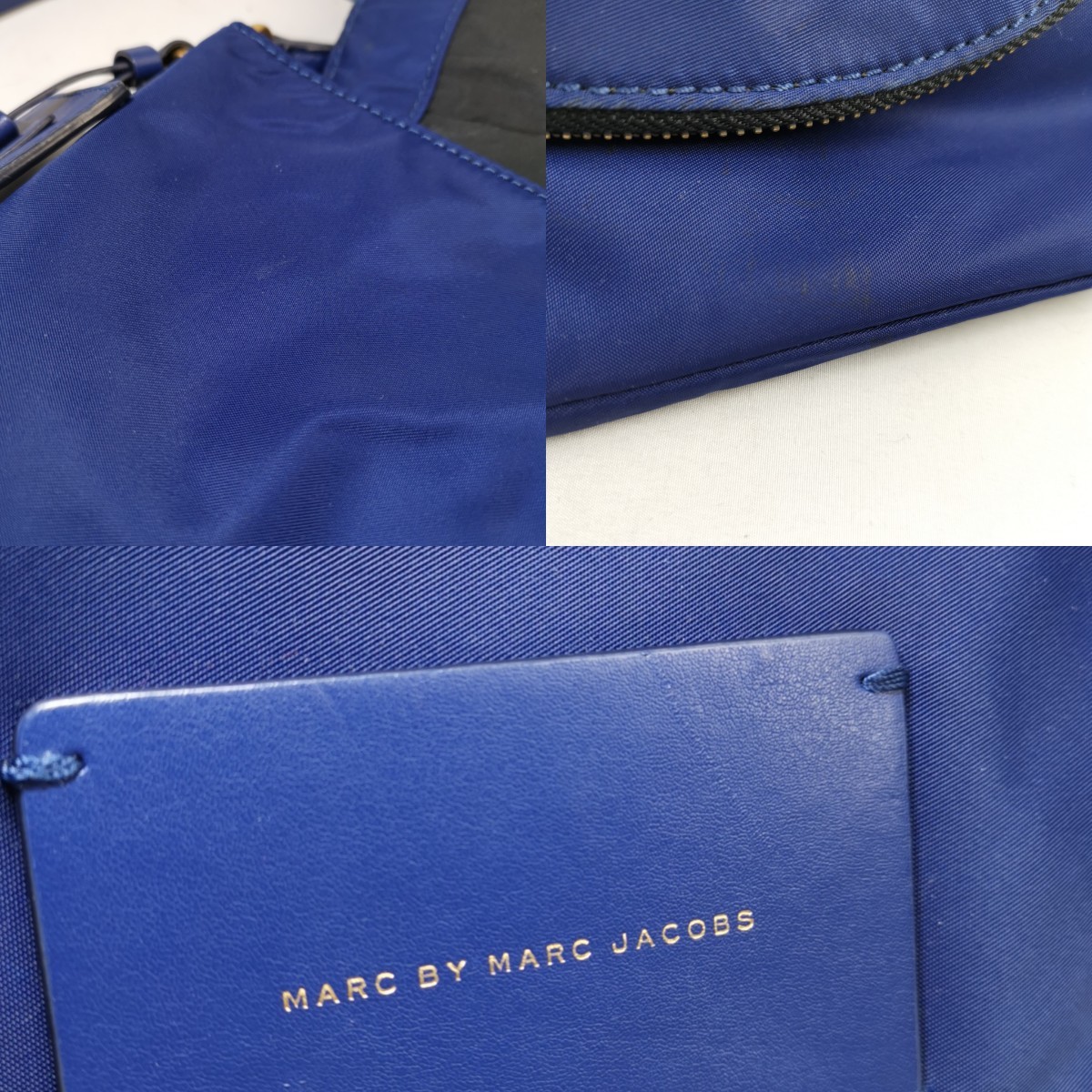 H #【商品ランク:B】 マークバイマークジェイコブス MARC BY MARC JACOBS ロゴ刻印 ゴールド金具 ショルダーバッグ 斜め掛け 婦人鞄_画像10