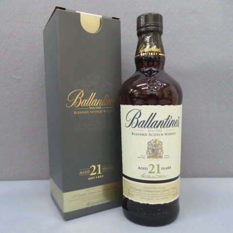 RKO312★Ballantines バランタイン 21年ベリーオールド スコッチウイスキー　700ml 古酒 12/4★A_画像1