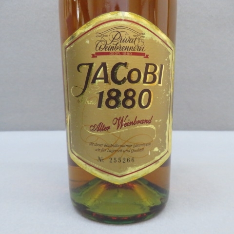 1A45★JACoBI 1880 VSOP ドイツ　ブランデー　700ml 36％ 12/14★A_画像2