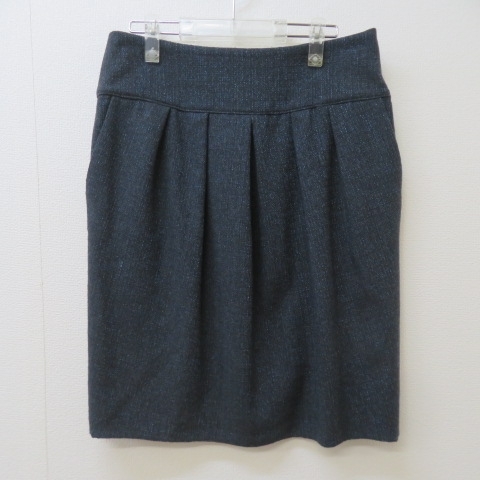 W301*ARMANI узкая юбка ( размер 40) темно-синий серия *A