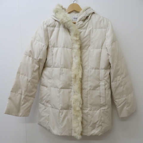 N111*GRADE Tokyo style down short coat ivory 11 number *A