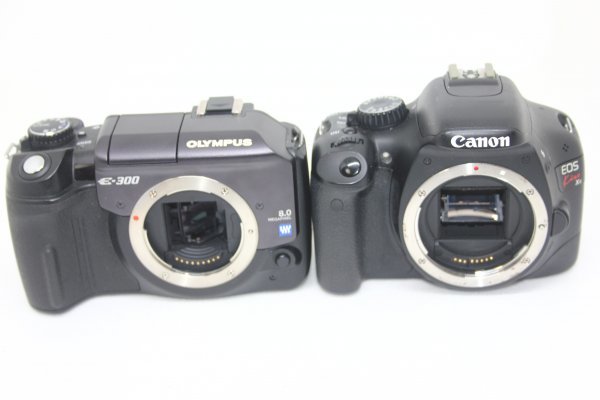 デジタル一眼レフカメラ2台まとめ売り】Canon EOS X4・Olympus E デジタル一眼レフカメラ2台まとめ売り】Canon EOS X4・Olympus E