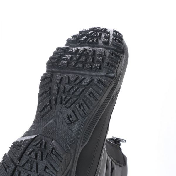 アウトレット メンズ 防寒ブーツ 24.5cm ブラック 起毛素材 防滑仕様 ファスナー 17392_画像5