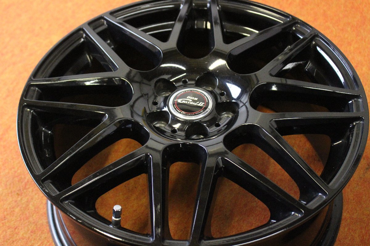 ★☆ D.O.S. 黒色 ★☆ 17×7J +48 PCD100/5H 4本 プリウス インプレッサ XV フォレスター レガシィ ★迅速発送 店頭受け取り可_画像2