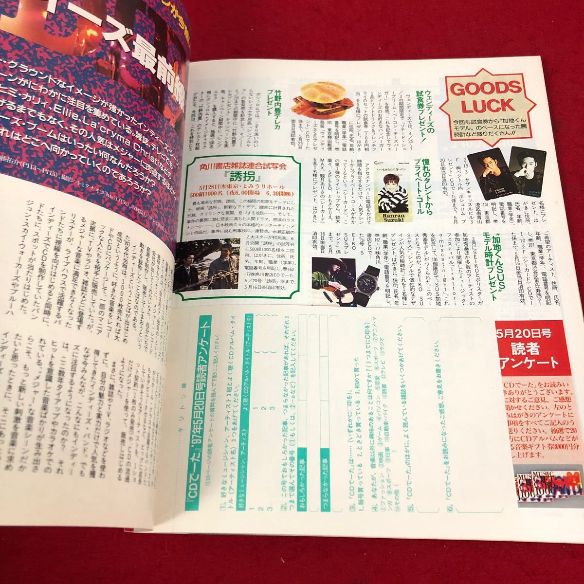 b-005※2 CDでーた 1997年5月20日号 角川書店_画像6