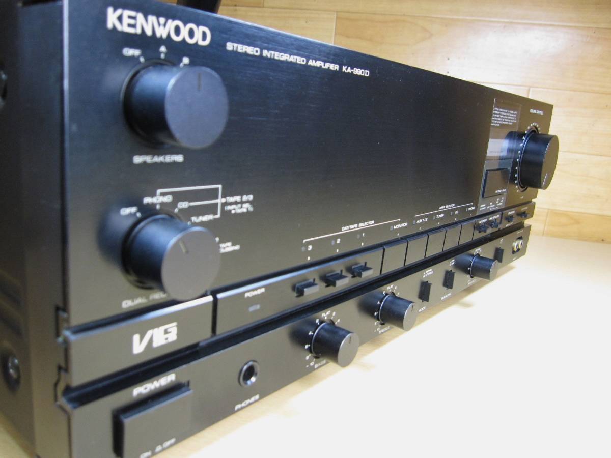 KENWOOD KA-990D◆VIG・DLD回路 Σドライブ ハイパワーアンプ 1986年 動作良好_画像7
