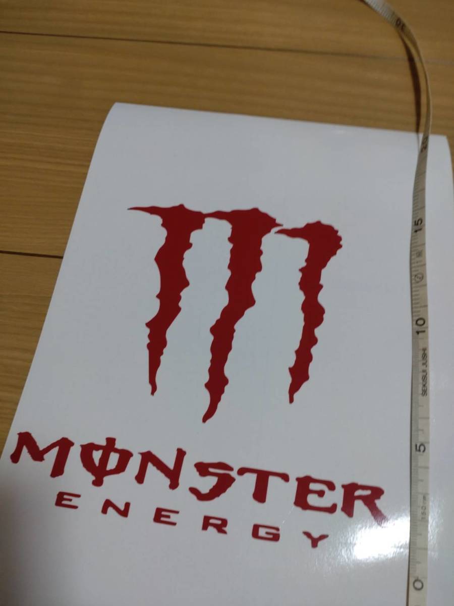 カッティングステッカー モンスター　MONSTER ENERGY　赤　バイク　クルマ　道具箱　その他　_画像6