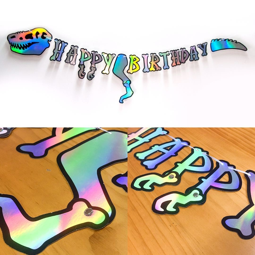 誕生日 飾り 恐竜 HAPPY BIRTHDAY ガーランド