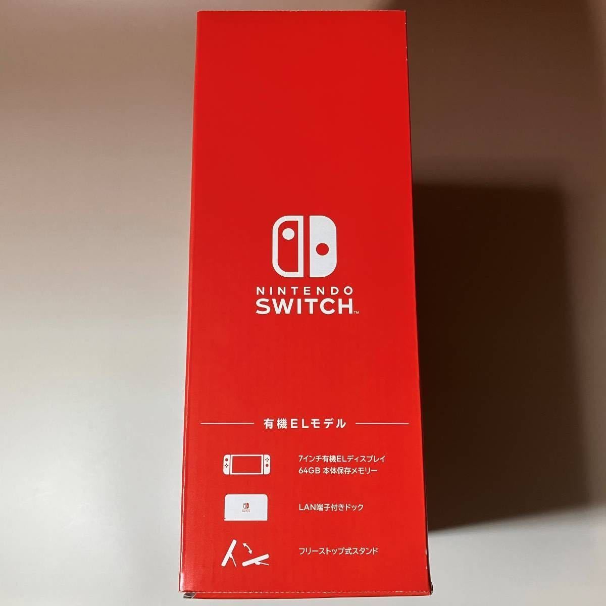 新品未開封品//有機ELモデル ブラック Nintendo Switch ニンテンドー スイッチ Joy-Con(L) ネオンブルー (R) ネオンレッド//送料込_画像3