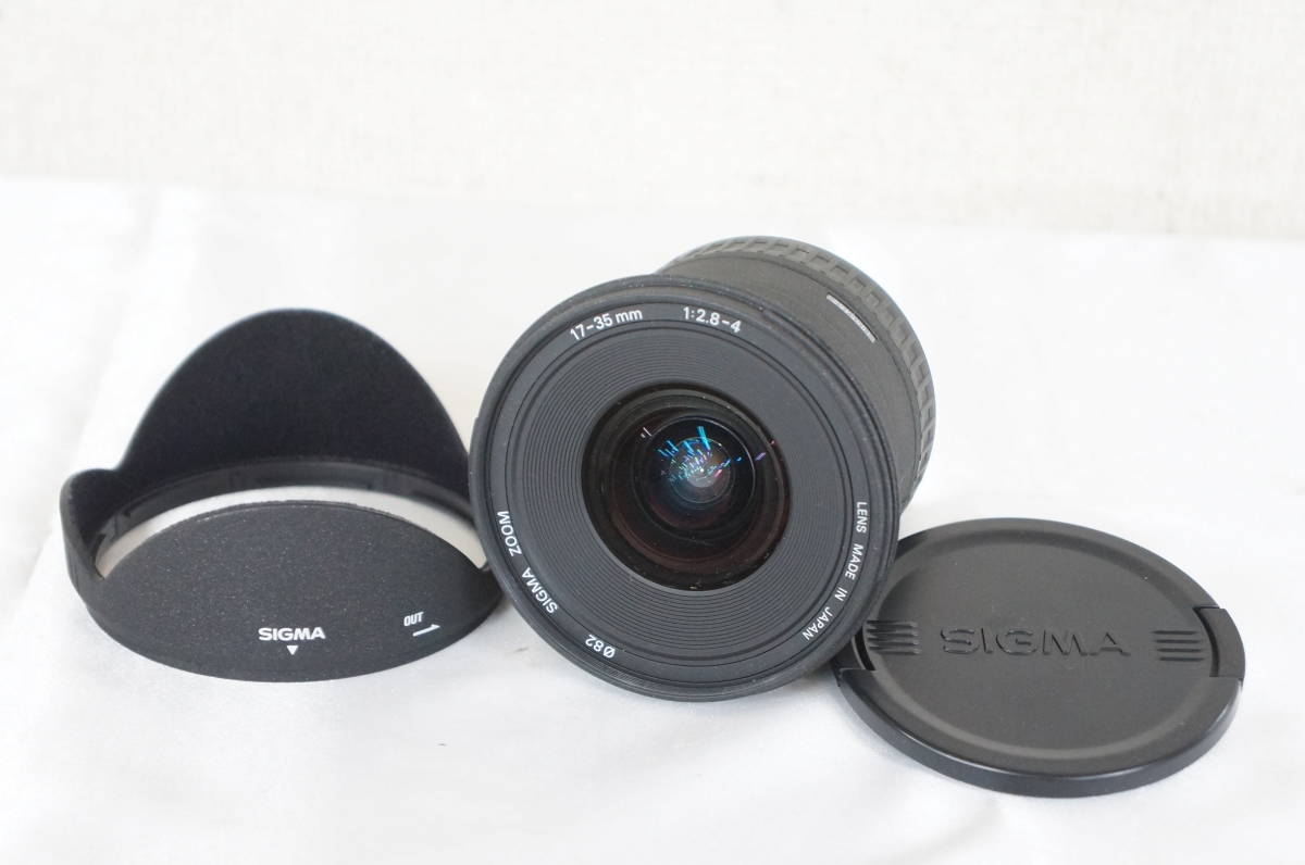 SIGMA シグマ EX ZOOM ASPHERICAL 17-35mm F2.8-4 カメラレンズ フード付き 9712096091_画像1