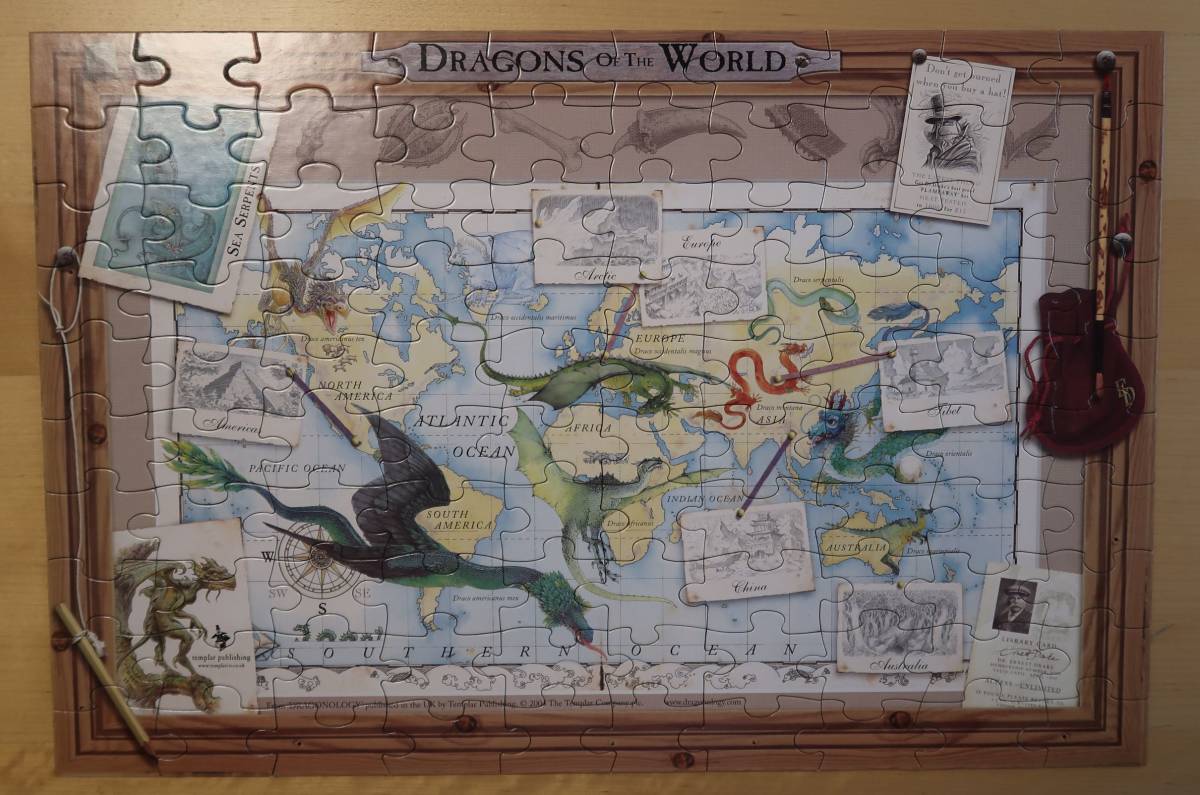 templar Dragonology DRAGONS of the WORLD 100pcs 缶入り ジグソーパズル 9H7-F5D-3B1-0_画像3