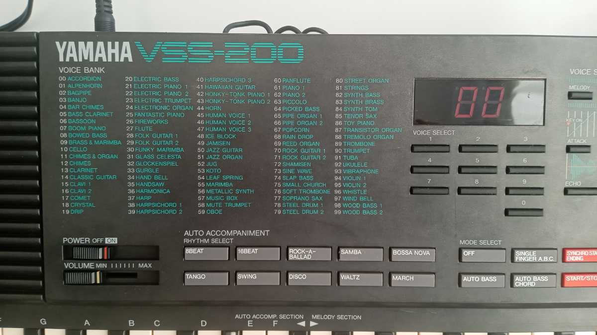 【激レア中古動作品】YAMAHA ヤマハ デジタル・ボイス・サンプラー VSS-200_100音色を内蔵しています。