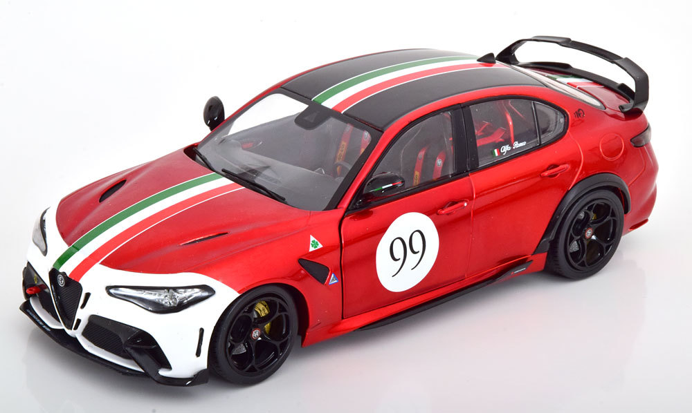 solido 1/18 Alfa Romeo Giulia GTAm 2021 red metallic stripe Alpha Romeo Giulia Solido 