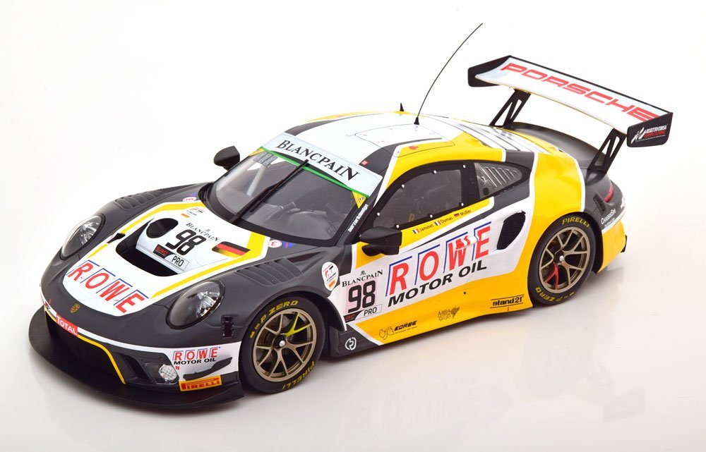 クリスマスセール　Ixo 1/18 Porsche 911 GT3 R #98 24h Spa 2019 Rowe Racing Dumas/Muller/Jaminet　ポルシェ　イクソ_画像1