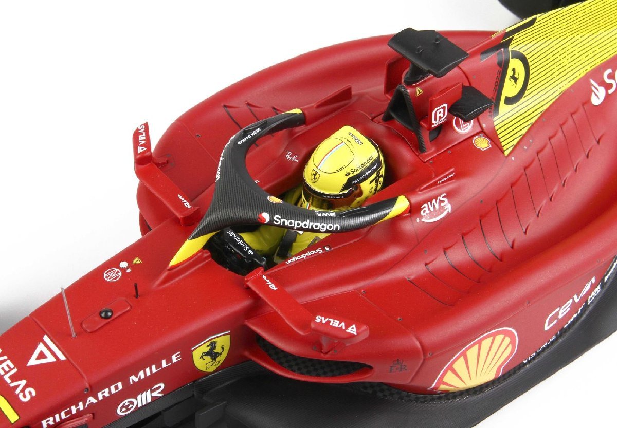 ＜予約品＞　BBR 1/18 Ferrari F1 75 Italian GP Monza 2022 C.Leclerc　フェラーリ　ルクレール　ダイキャスト製　182275-16_画像6